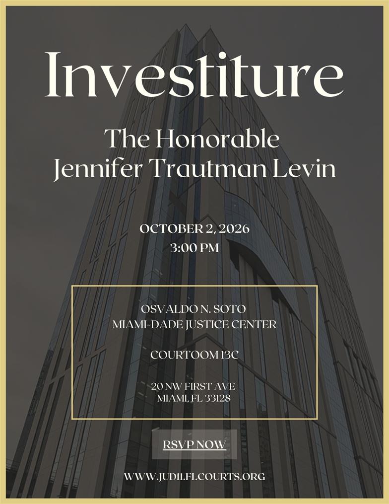 Investiture of the Honorable Jennifer Trautman Levin, County Court Judge